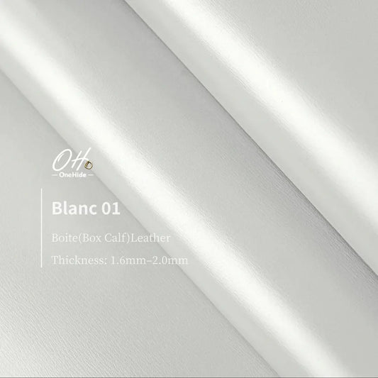 B004 Blanc 01 Boite(Box Calf) Leather