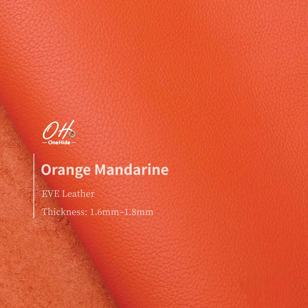 E007 Orange Mandarine EVE Leather