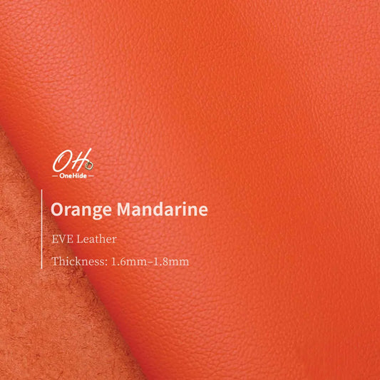E007 Orange Mandarine EVE Leather