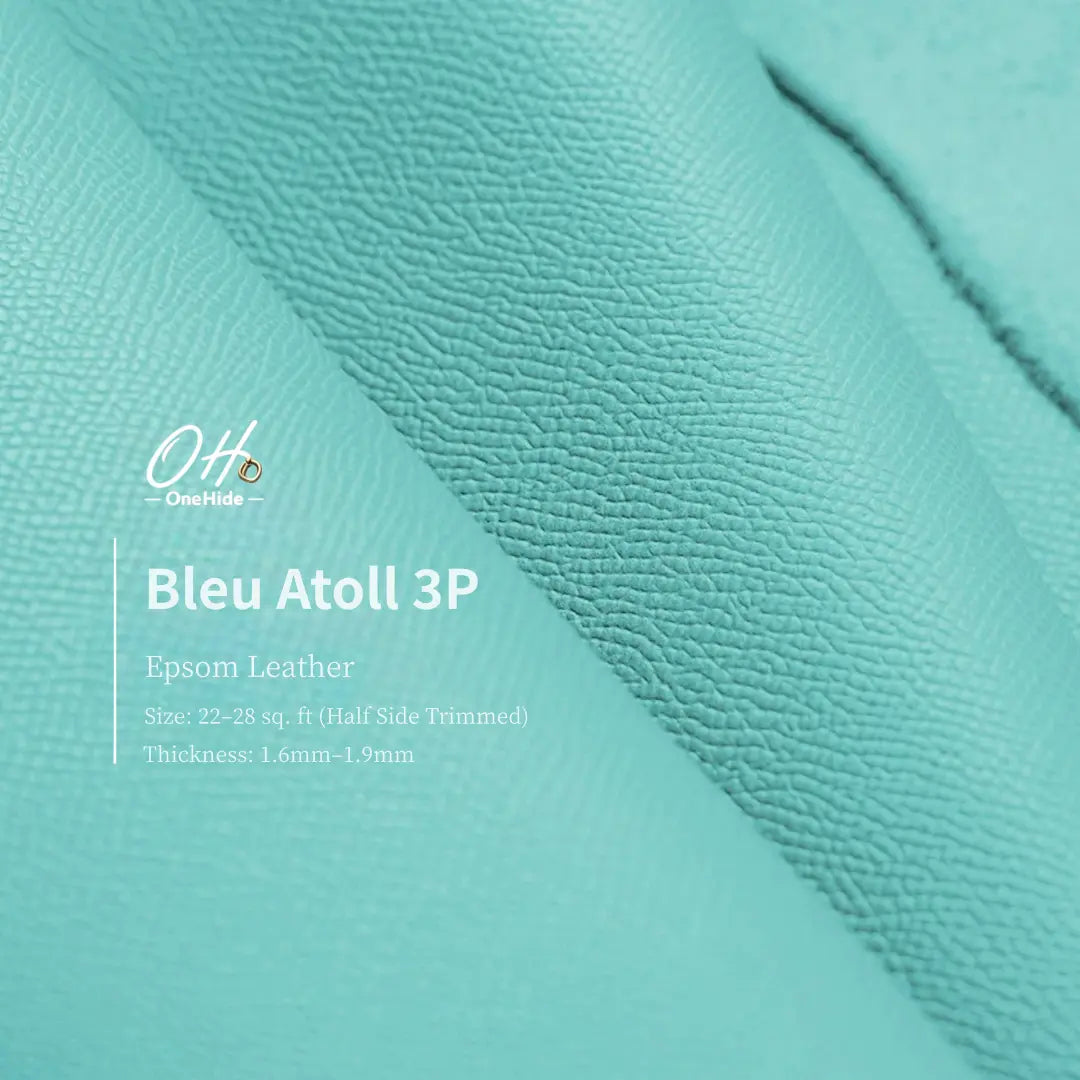 P058 Bleu Atoll 3P EP Leather