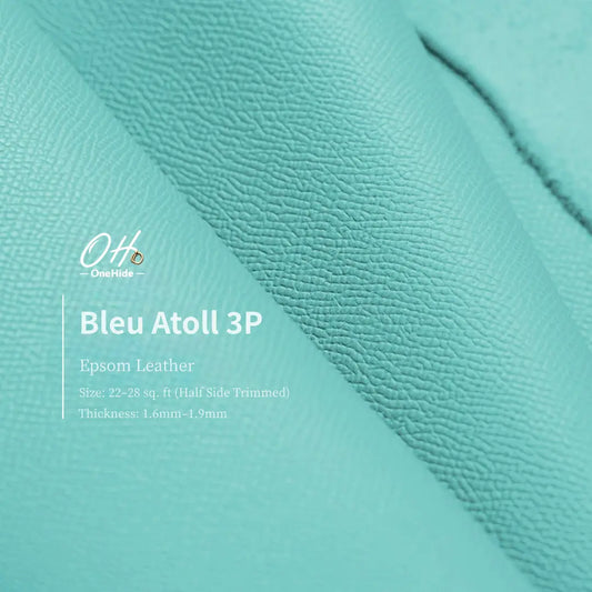 P058 Bleu Atoll 3P EP Leather