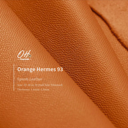 P032 Orange Hermes 93 EP Leather