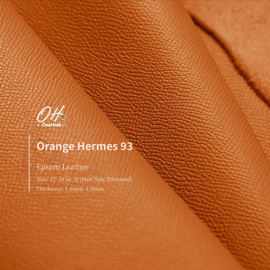 P032 Orange Hermes 93 EP Leather