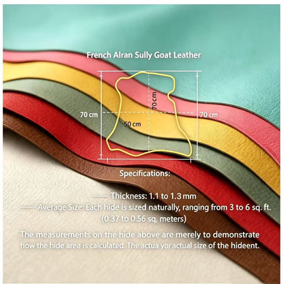 S024 Dusty Blue French Alran Sully Leather