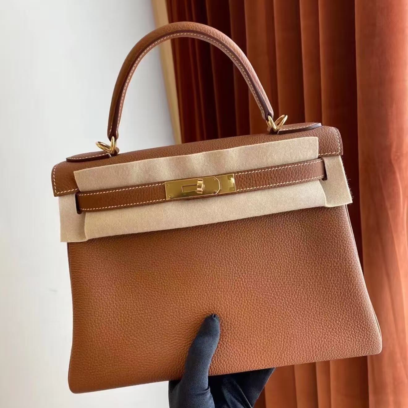 G053 Gold 37 Togo Leather