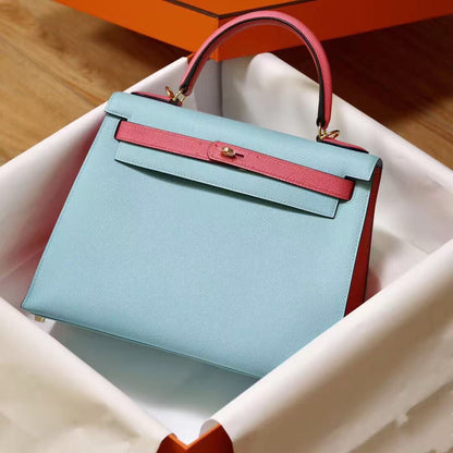 P058 Bleu Atoll 3P EP Leather