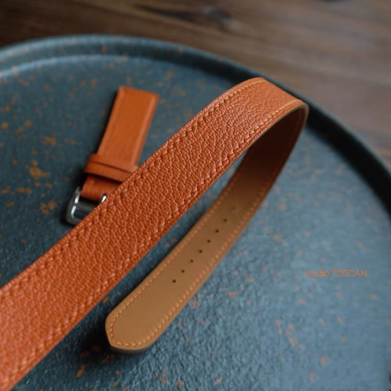 S005 Orange French Alran Sully Leather