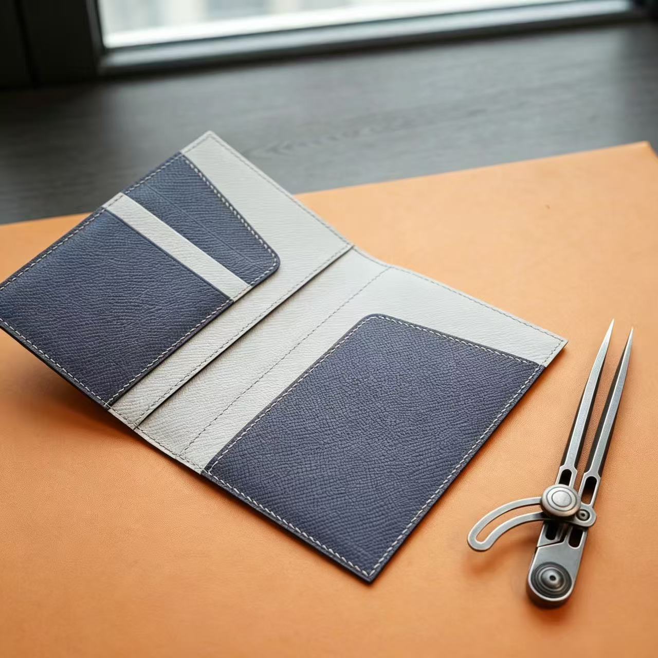 P055 Bleu Glacier 8U EP Leather