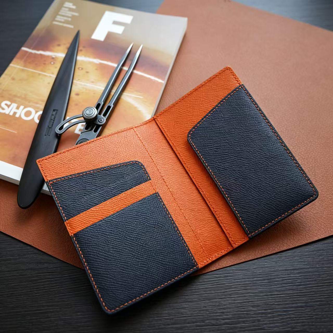 P032 Orange Hermes 93 EP Leather