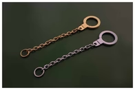 1370 Alloy keychain ,Gold/silver