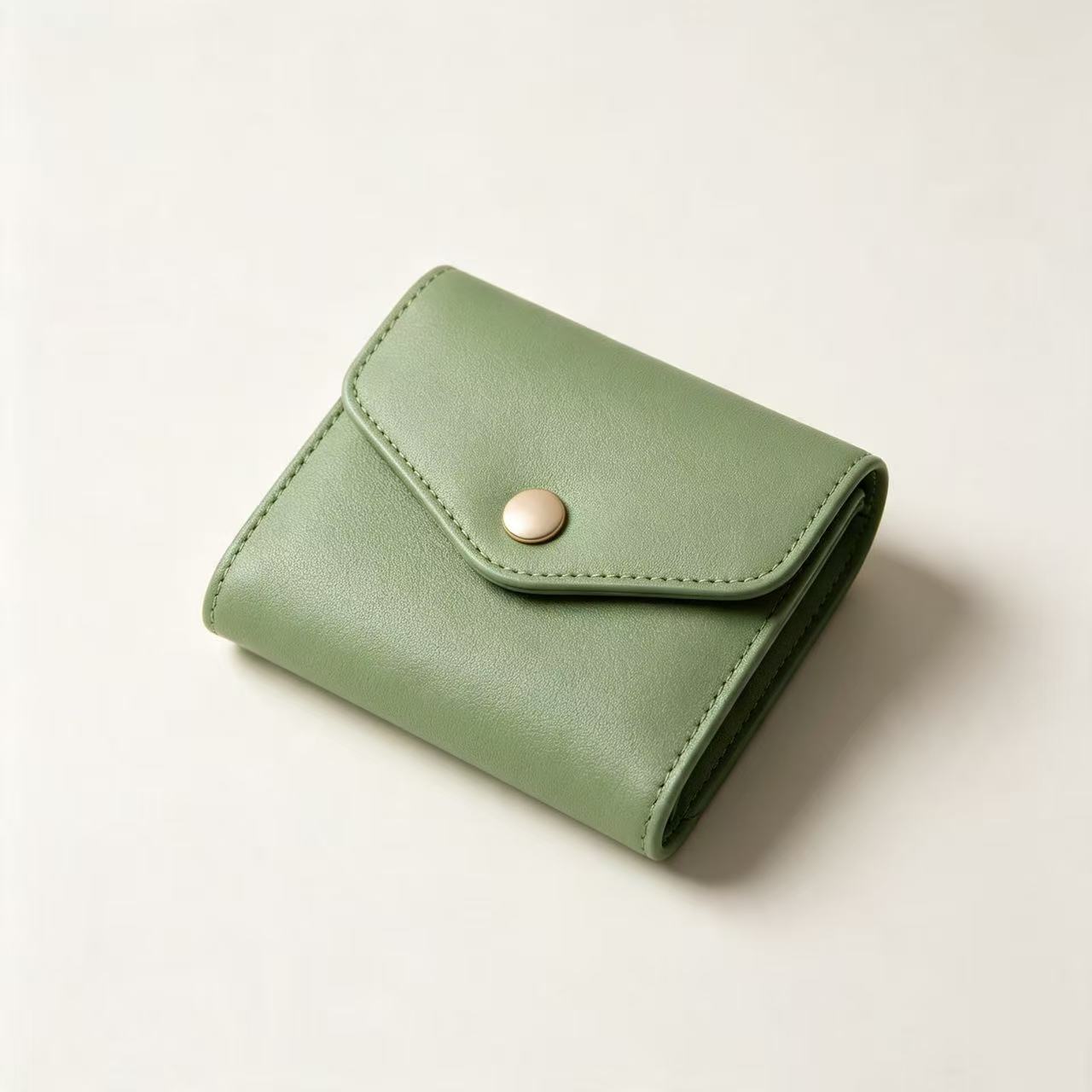 S017  Avocado Green French Alran Sully Leather